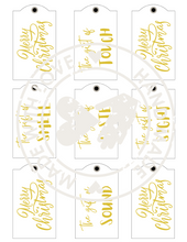 Load image into Gallery viewer, (DD) Christmas Gift Tags based on the 5 Senses - digital download
