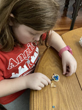 Load image into Gallery viewer, Keychain / Zipper Pull Flower Heart Creations
