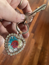 Load image into Gallery viewer, Keychain / Zipper Pull Flower Heart Creations
