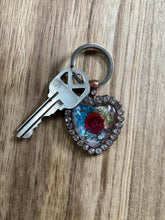 Load image into Gallery viewer, Keychain / Zipper Pull Flower Heart Creations

